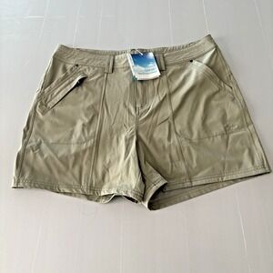 NWT Willit Women's UPF 50+ Sun Protection Shorts, Beige, Tan, Size 10